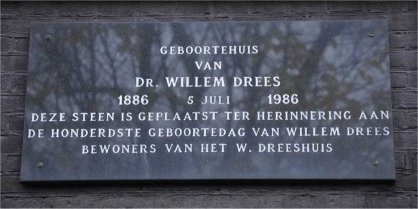 Plaquette Willem Drees Haarlemmerplein